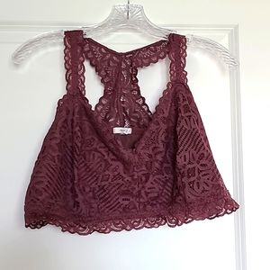 Maurices Mauve Lace Bralette